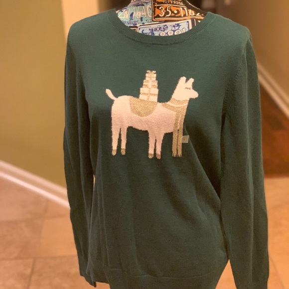 Loft NWT Llama crewneck sweater - Picture 6 of 6